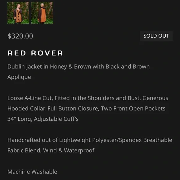 Red Rover Dublin Rain Jacket - Picture 13 of 14